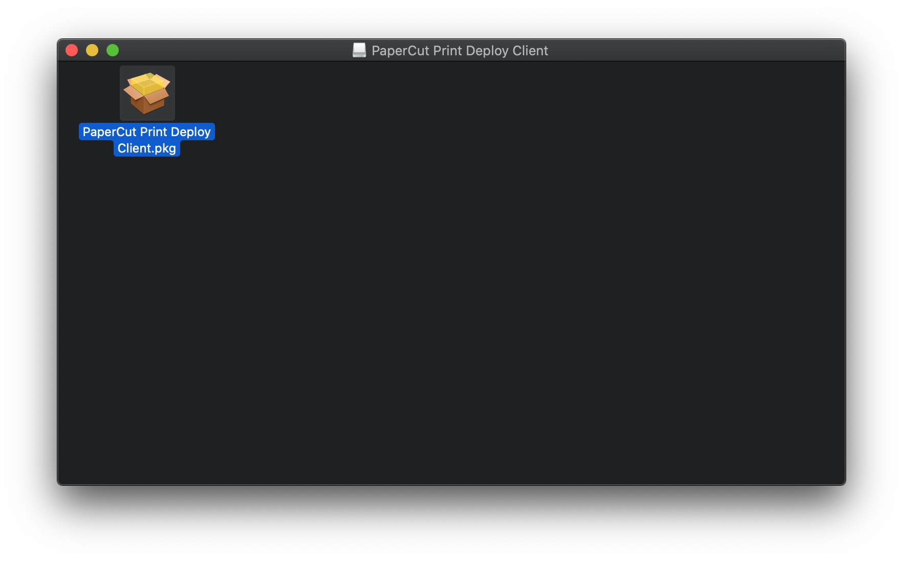 PaperCut Installer macOS 2