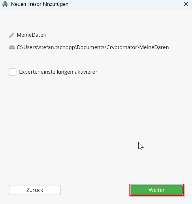 Cryptomator anwenden 12