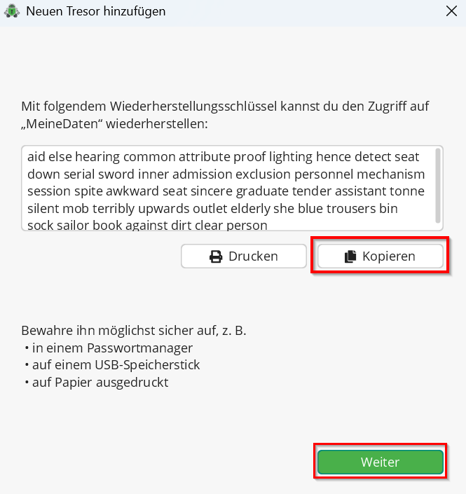 Cryptomator anwenden 14