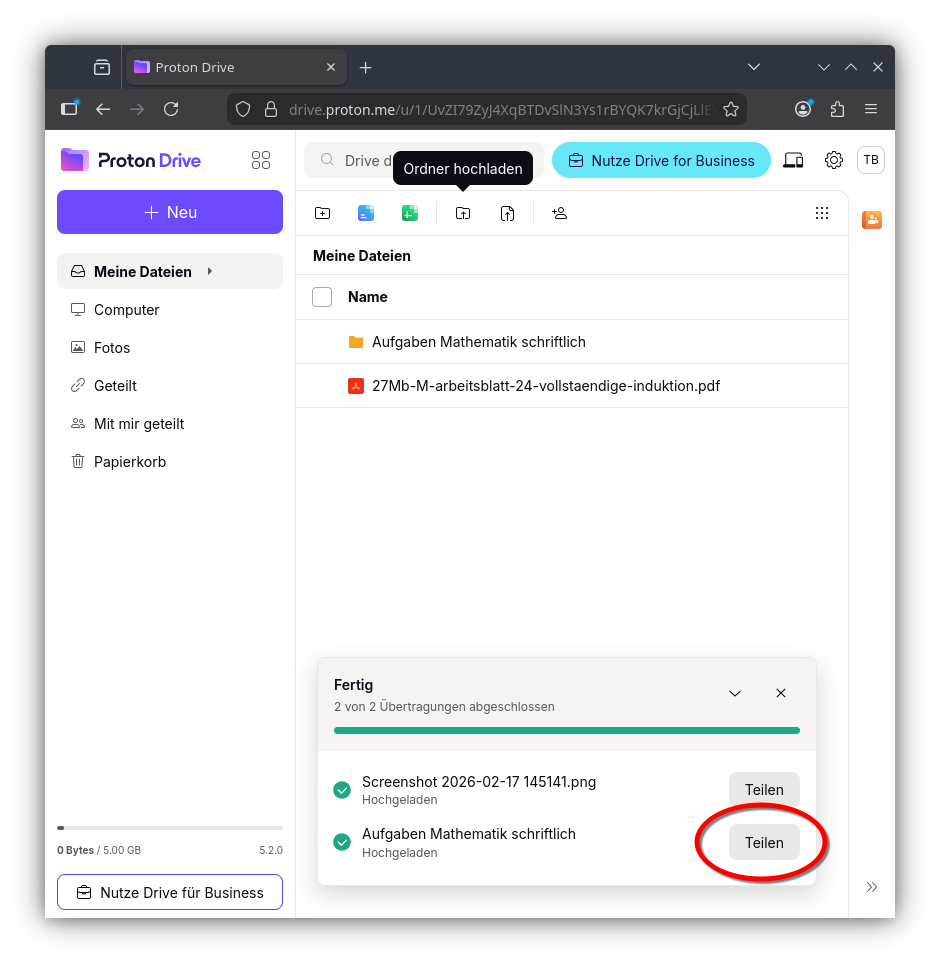 proton Dokumente teilen-5